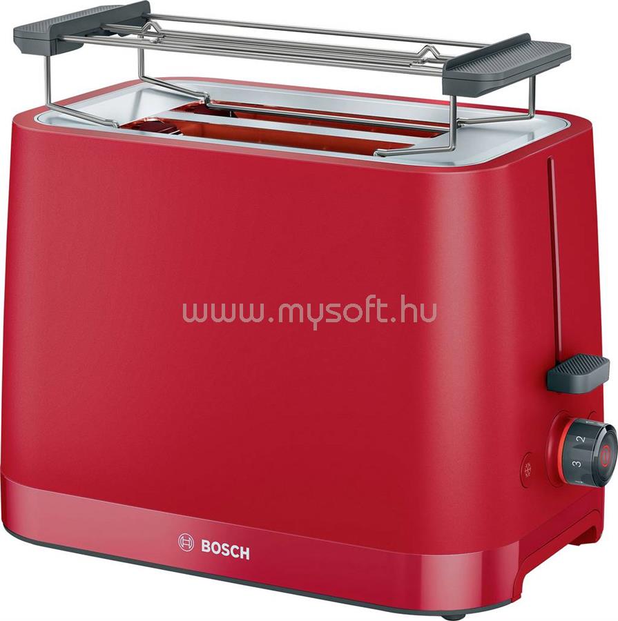 BOSCH Kompakt Toaster MyMoment, rot Kenyérpirító Piros (TAT3M124)