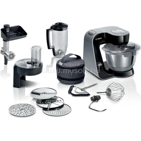 BOSCH MUM5XC4E 1000W, 3,9L, fekete konyhai robotgép