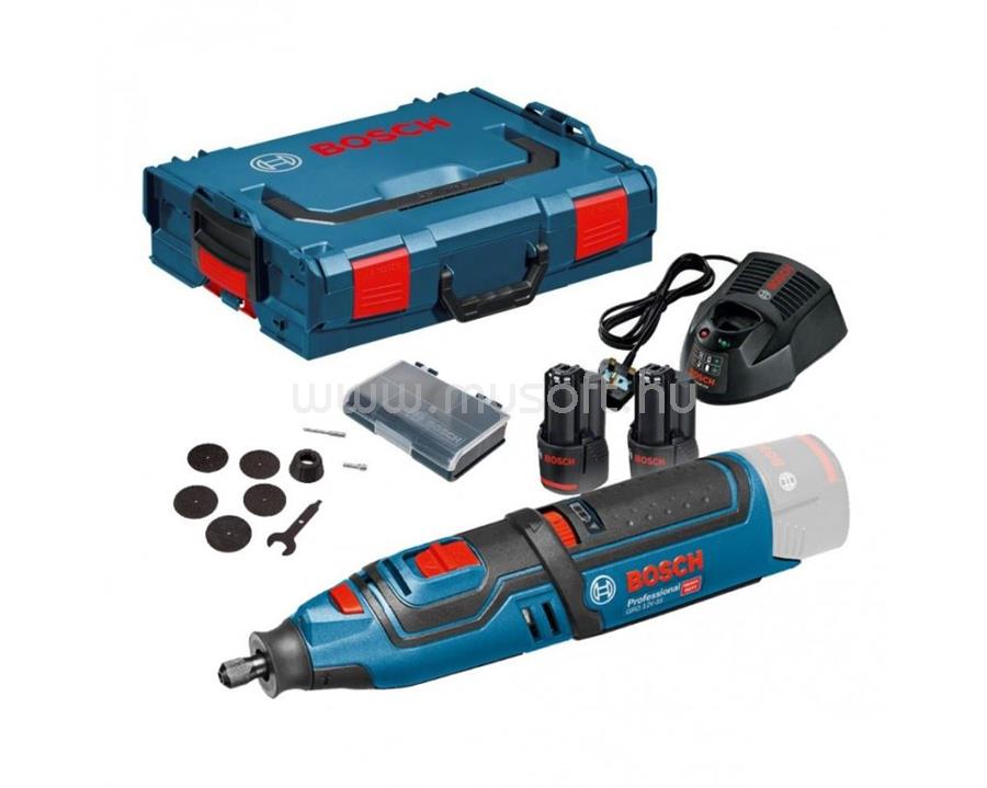 BOSCH Professional GRO 12V-35 akkus egyenes csiszoló L-Boxx-ban (06019C5001)