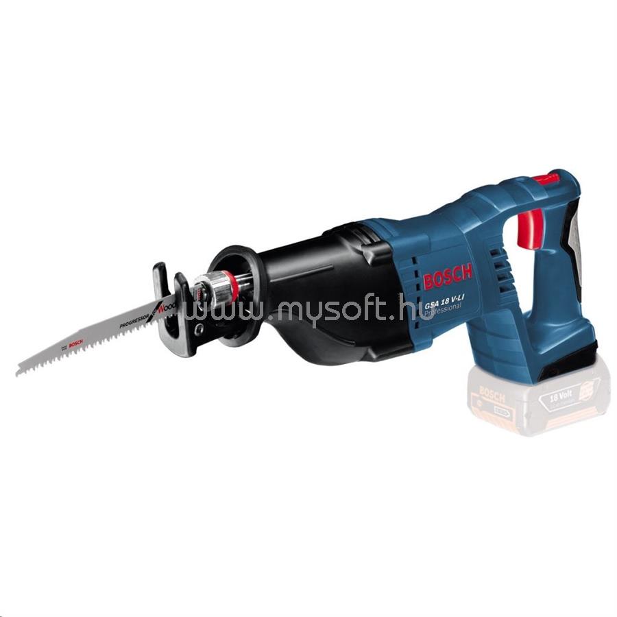 BOSCH Professional GSA 18 V-LI akkus szablyafűrész, csak készülék (060164J000)