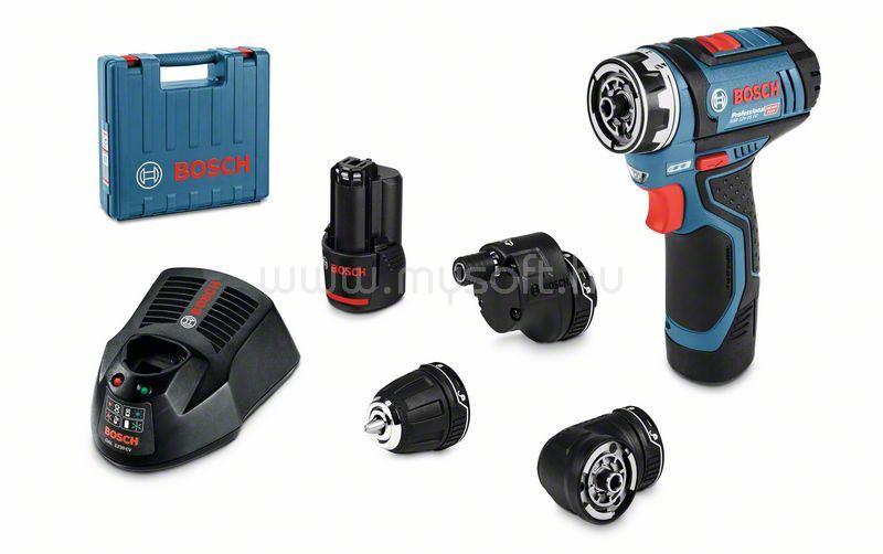BOSCH Professional GSR 12V-15 FC akkus fúrócsavarozó 2db 2.0Ah-s akkuval (06019F6006)