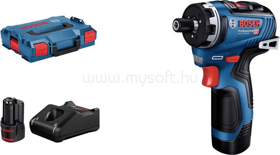 BOSCH Professional GSR 12V-35 HX akkus fúrócsavarozó 2db 3.0Ah-s akkuval (06019J9100)