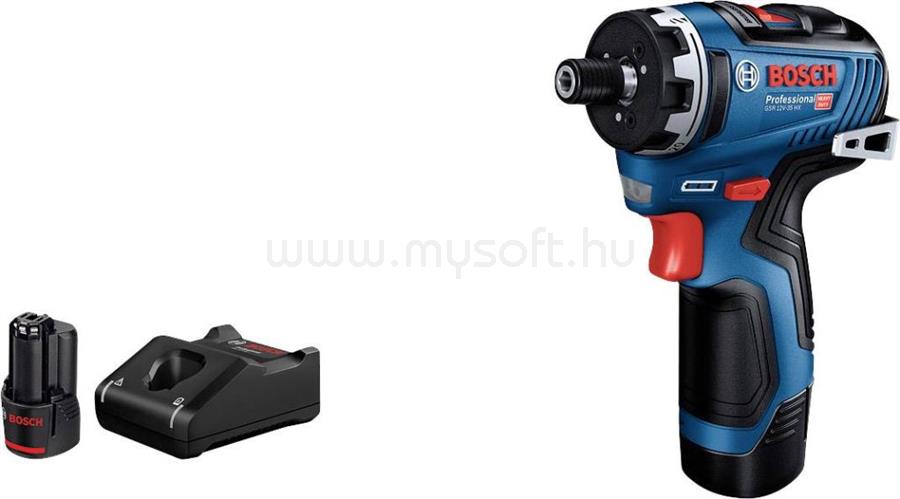 BOSCH Professional GSR 12V-35 HX akkus fúrócsavarozó 2db 3.0Ah-s akkuval (06019J9101)