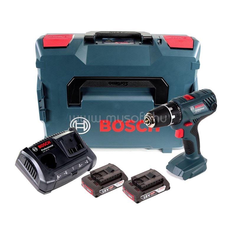 BOSCH Professional GSR 18V-21 akkus fúrócsavarozó 2db 2.0Ah akkuval (06019H1008)