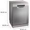 BOSCH SMS6ECI15E inox, szabadonálló, programok száma:6, 14 terítékes mosogatógép BOSCH_SMS6ECI15E small