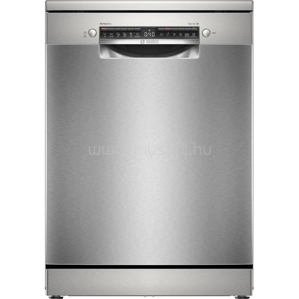 BOSCH SMS6ZCI10E inox, szabadonálló, programok száma:6, 14 terítékes mosogatógép