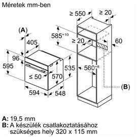 BOSCH SÜTŐ BEÉPÍTHETŐ GŐZ FUNKCIÓVAL BOSCH_HRG272EB3 small