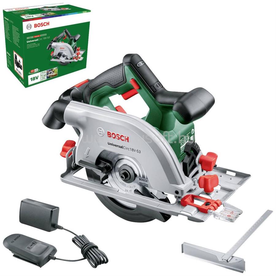 BOSCH UniversalCirc 18V-53 akkus körfűrész 2.5Ah akkuval (06033B1402)
