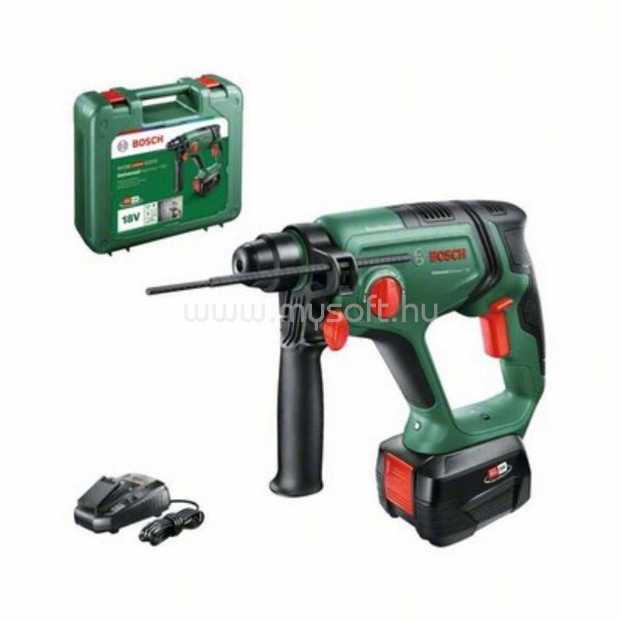BOSCH UniversalHammer 18V akkus fúrókalapács 4.0Ah akkumulátor, hordtáska (06039D6004)