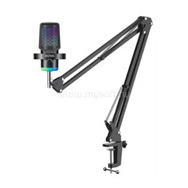 BOYA CASTMIC G40B - Kettős membrános, többirányú asztali broadcast mikrofon boom karral BOYA_CastMic_G40B small