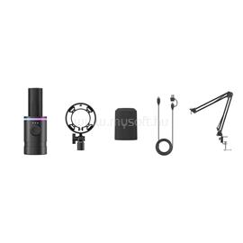 BOYA CASTMIC S60B - XLR és USB csatlakozású RGB broadcast mikrofon boom karral BOYA_CastMic_S60B small