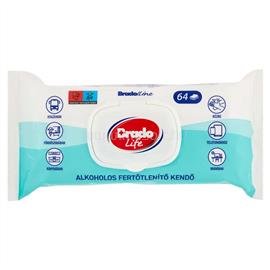 BRADOCHEM Nedves törlőkendő fertőtlenítő hatással 64 lap/csomag Bradolife BRADOCHEM_42732 small