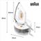 BRAUN IS 2132 WH  Gőzölős vasaló 2400 W Fehér, Narancs (0128804000) BRAUN_0128804000 small