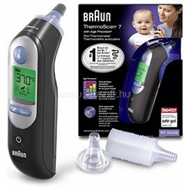 BRAUN Lázmérő - Thermoscan 7 IRT 6520B (infravörös fülhőmérő, Age Precision, intelligens színkódos kijelző, fekete) IRT6520B small