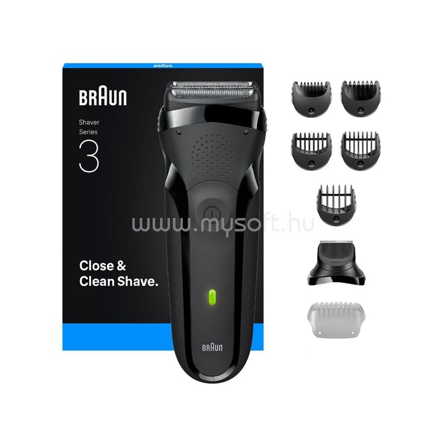 BRAUN Series 3 300BT elektromos borotva (fekete)