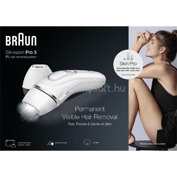 BRAUN SILK-EXPERT IPL PL3122 villanófényes szőrtelenítő