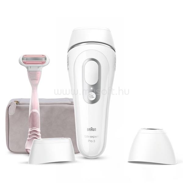 BRAUN Silk-expert IPL PL3133 fehér-ezüst villanófényes szőrtelenítő