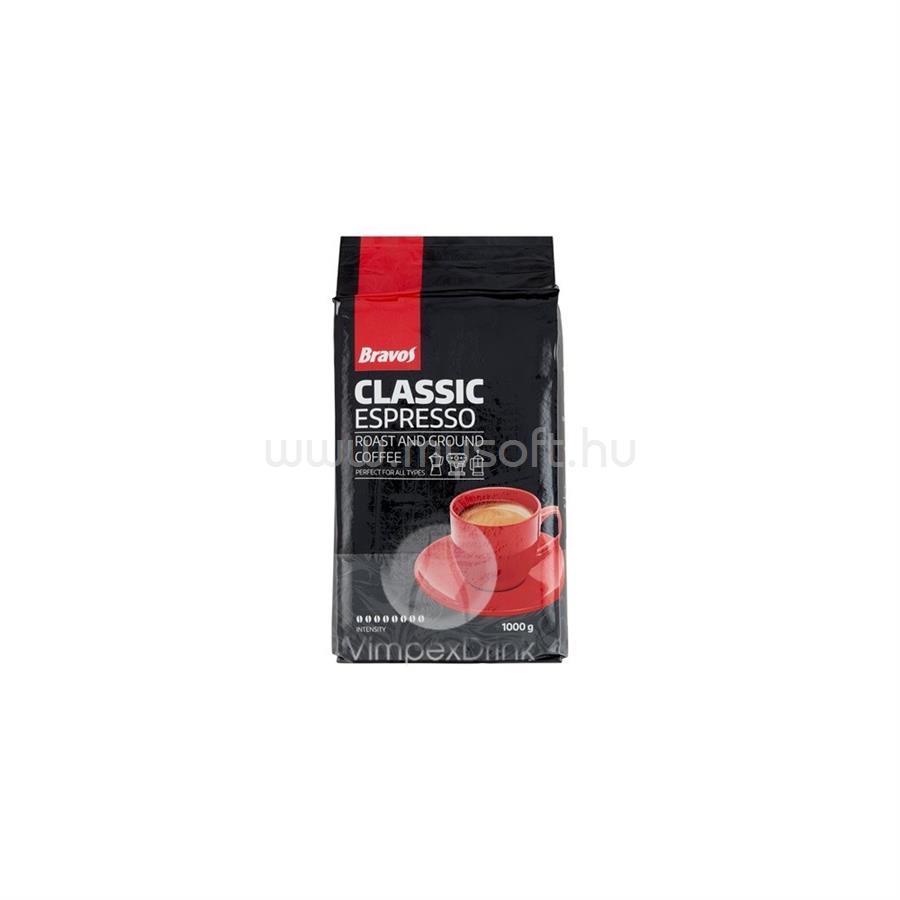 BRAVOS Kávé őrölt Classic Espresso 1000 g Bravos
