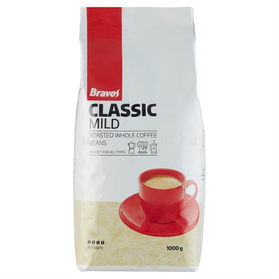 BRAVOS Kávé szemes, 1000g, Classic Mild