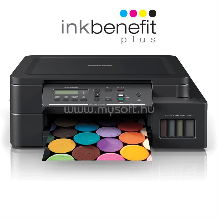 BROTHER DCP-T520W színes multifunkciós tintasugaras tintatartályos nyomtató