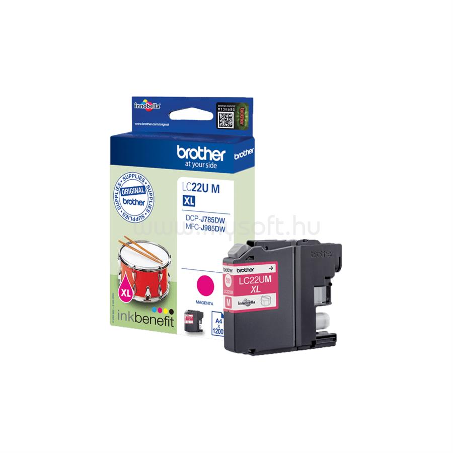 BROTHER Patron LC22UM Magenta (1200 oldal)