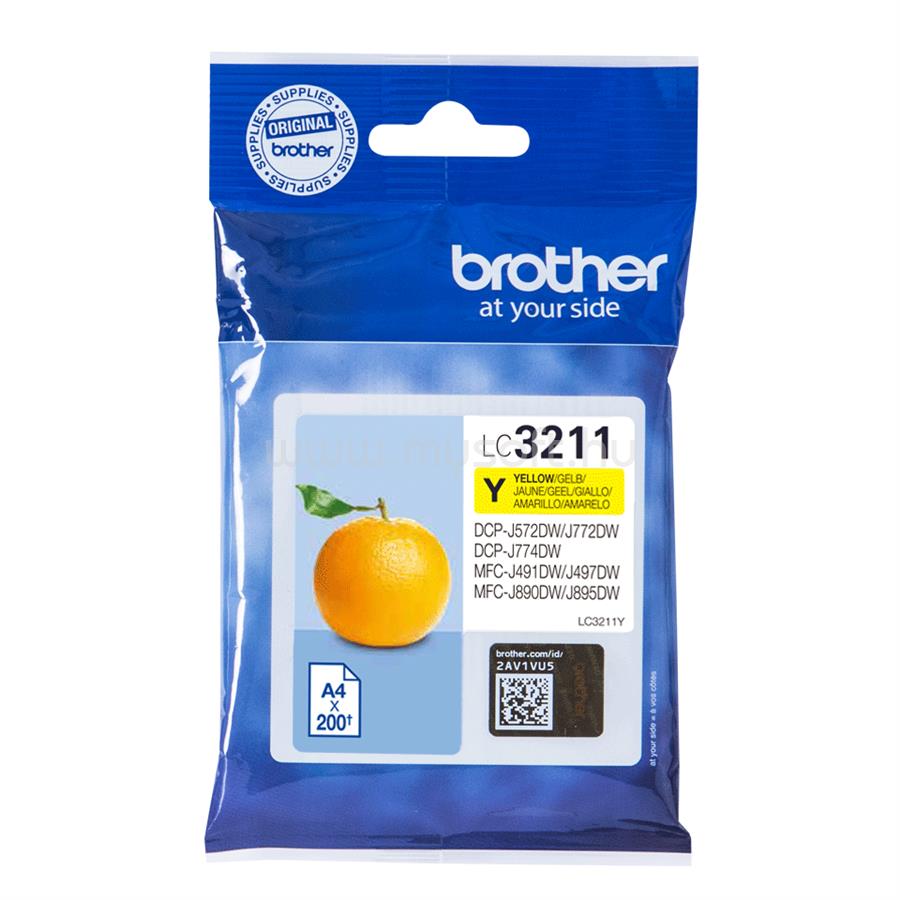 BROTHER Patron LC3211Y Sárga (200 oldal)