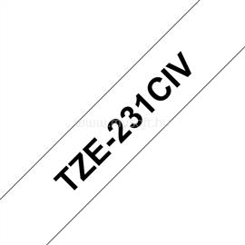 BROTHER szalag TZe-231CIV, Fehér alapon Fekete, Laminált, 12mm  0.47", 8 méter, TZE231CIV small