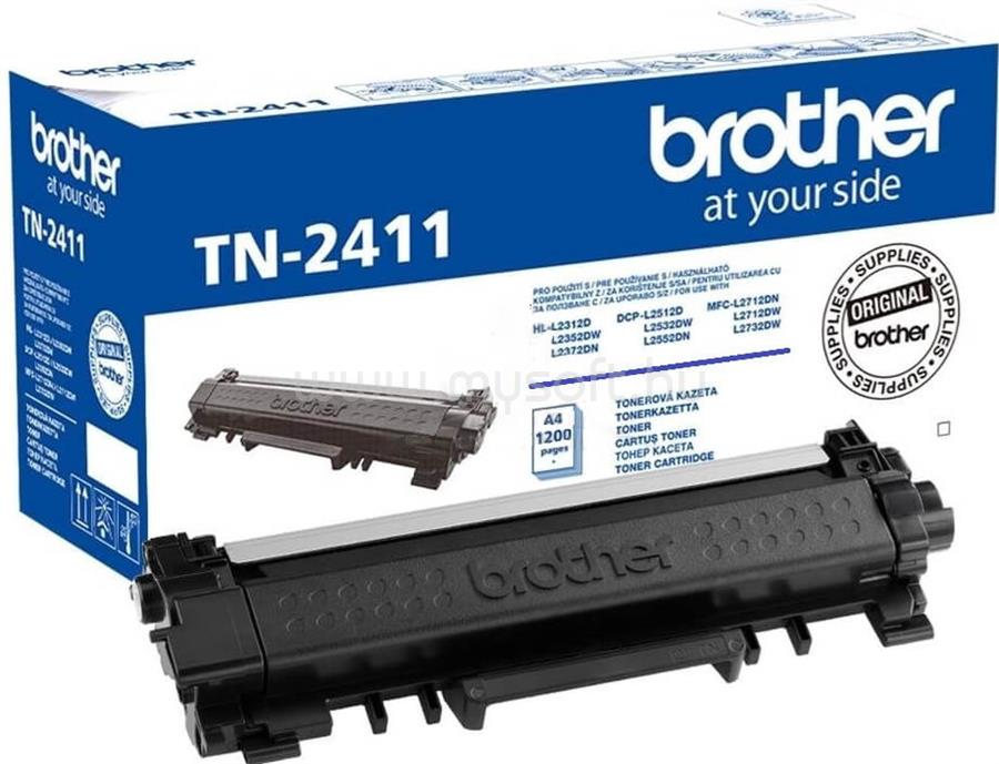 BROTHER Toner TN-2411 Fekete (1200 oldal)