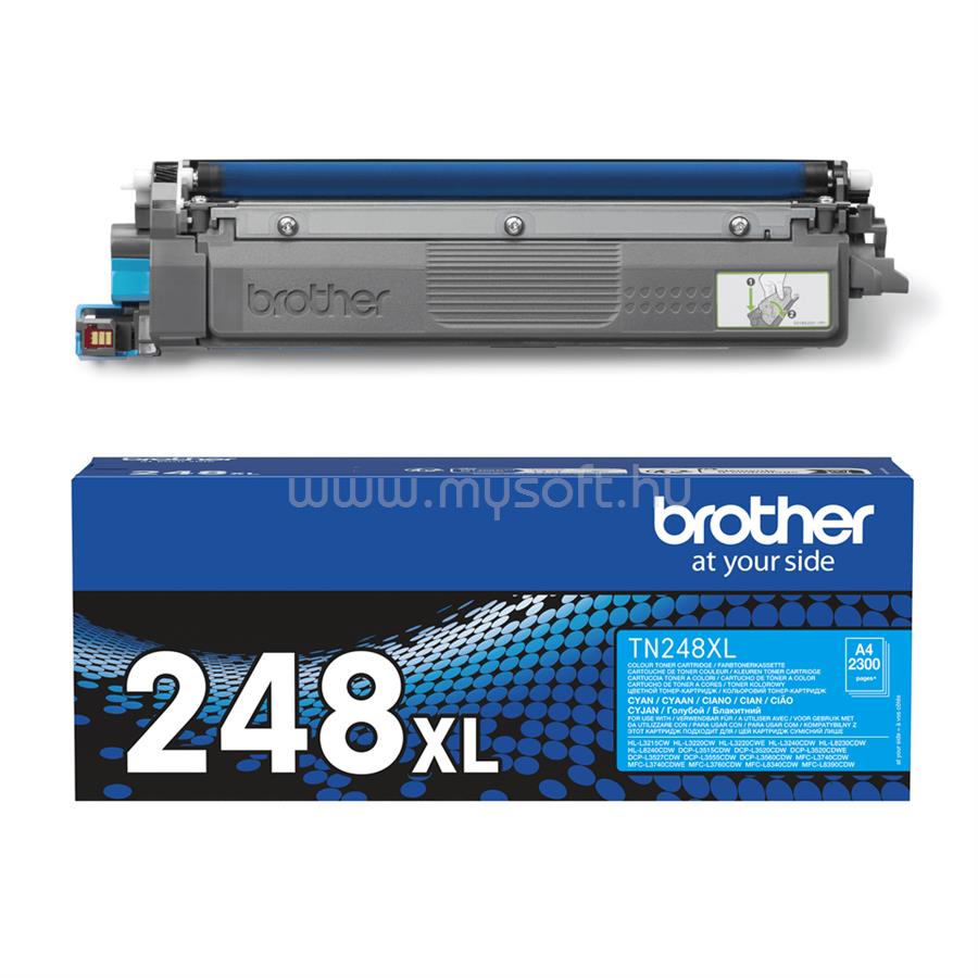 BROTHER Toner TN-248XLC Kék (2300 oldal)