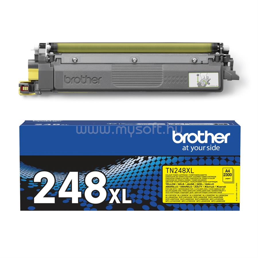 BROTHER Toner TN-248XLY Sárga (2300 oldal)