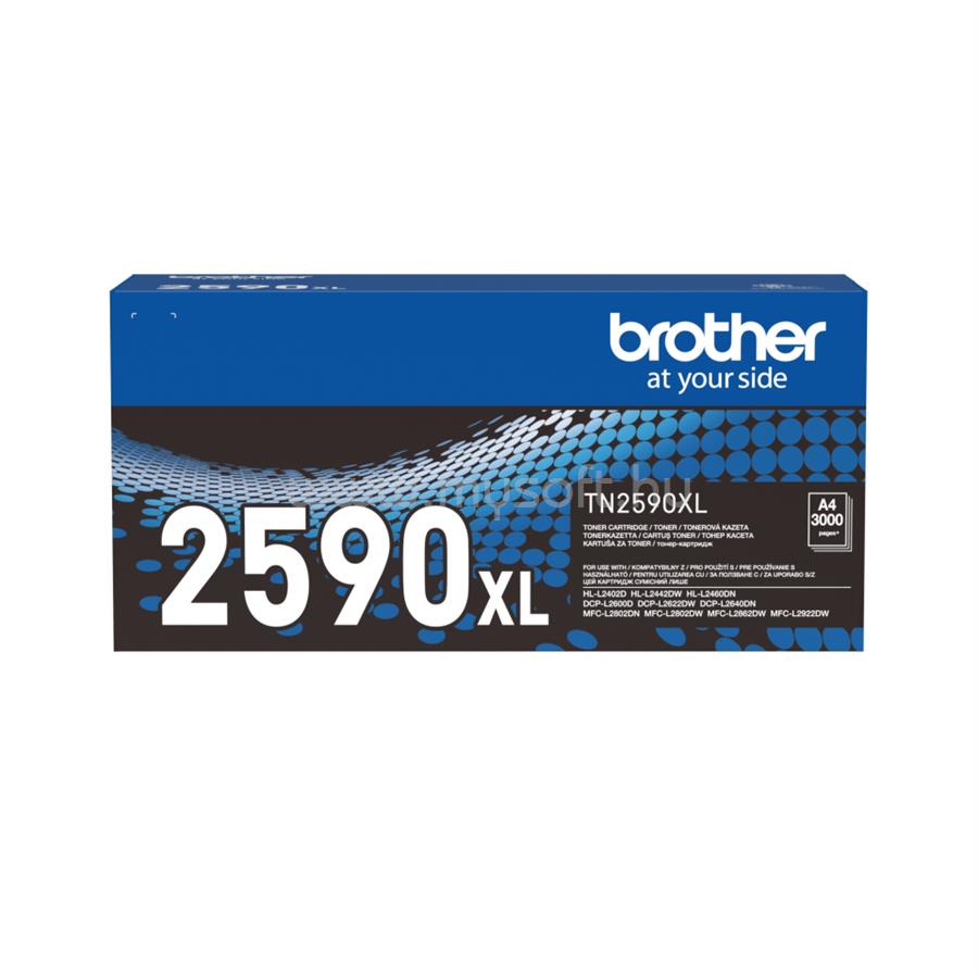 BROTHER Toner TN-2590XL Fekete (3000 oldal)