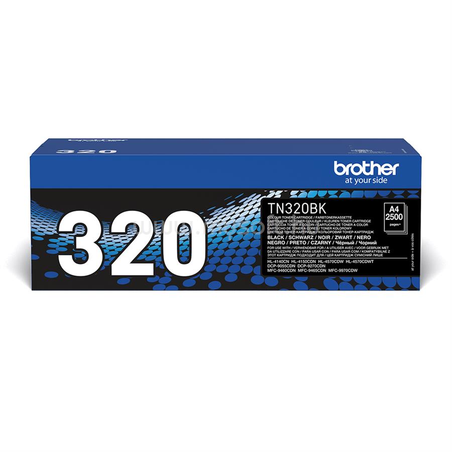 BROTHER Toner TN-320BK Fekete (2500 oldal)