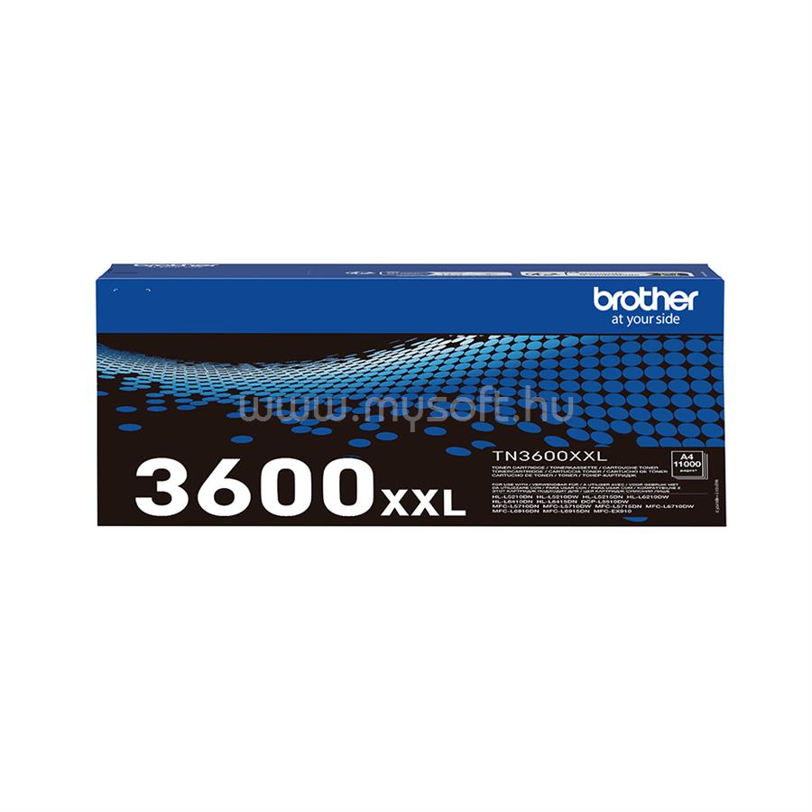 BROTHER Toner TN-3600XXL Fekete (11.000 oldal)