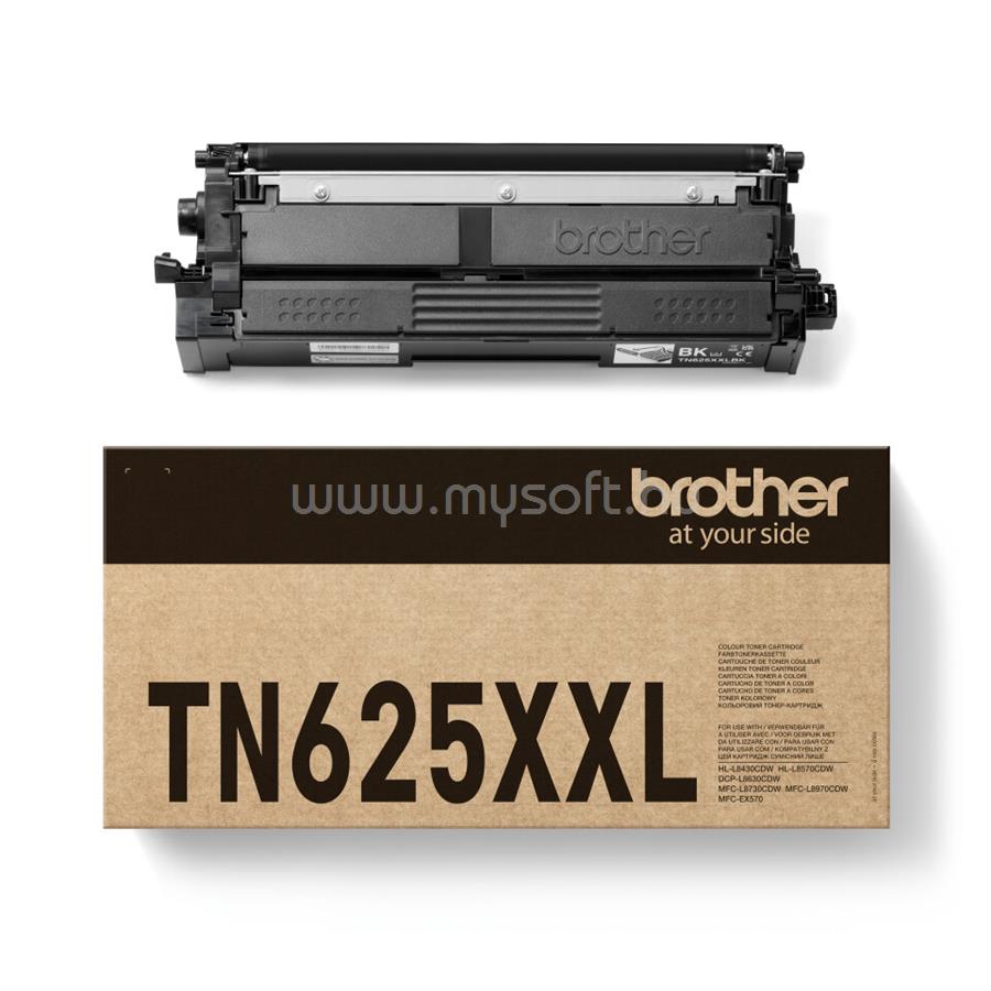 BROTHER Toner TN-625XXLBK Fekete (7500 oldal)