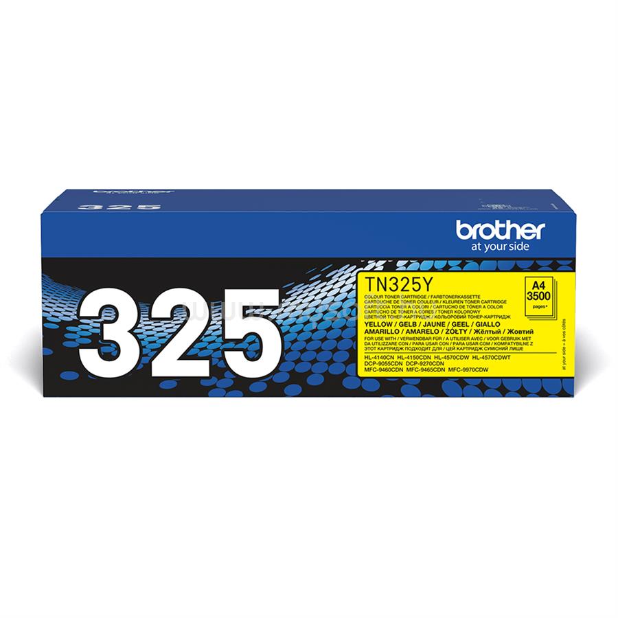 BROTHER Toner TN-325Y Sárga (3500 oldal)
