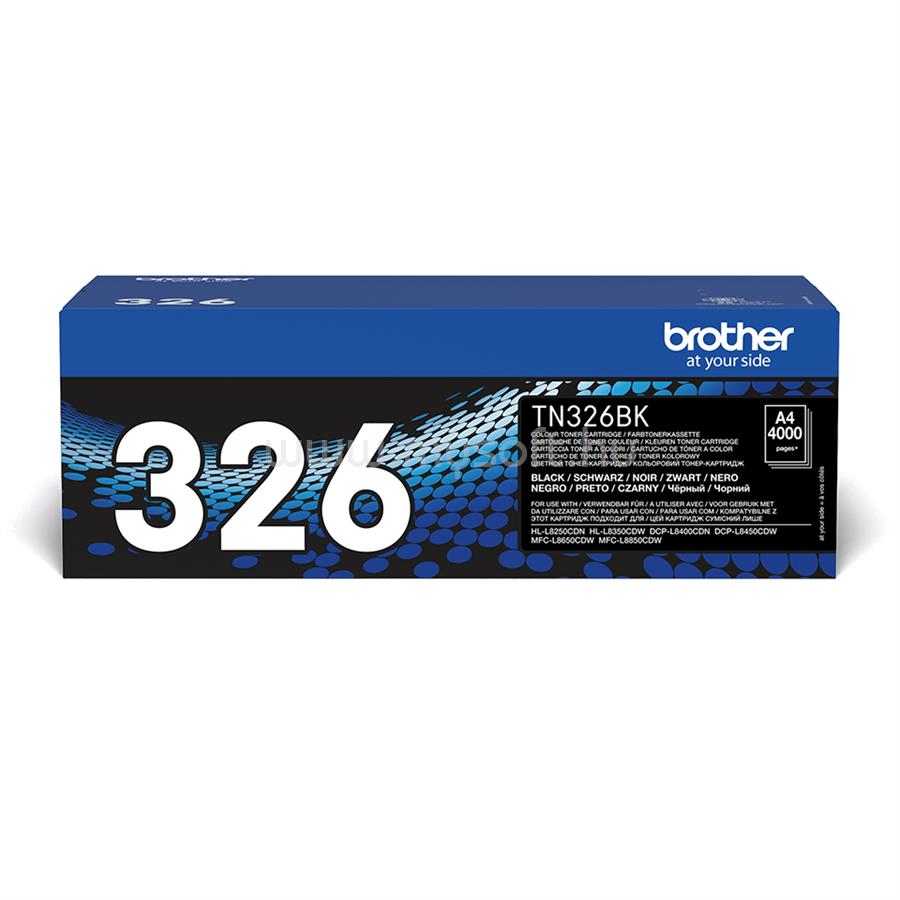 BROTHER Toner TN-326BK Fekete (4000 oldal)