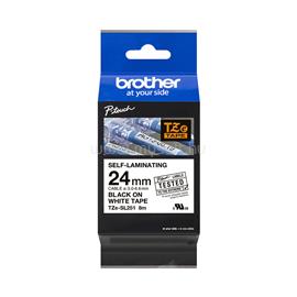 BROTHER TZE-SL251 fehér alapon fekete önlamináló szalag  24mm (8 m) TZESL251 small