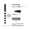BRUNO VISCONTI Dreamwrite Flora Black&White 0,7 mm, kék golyóstoll P3011-4515 small