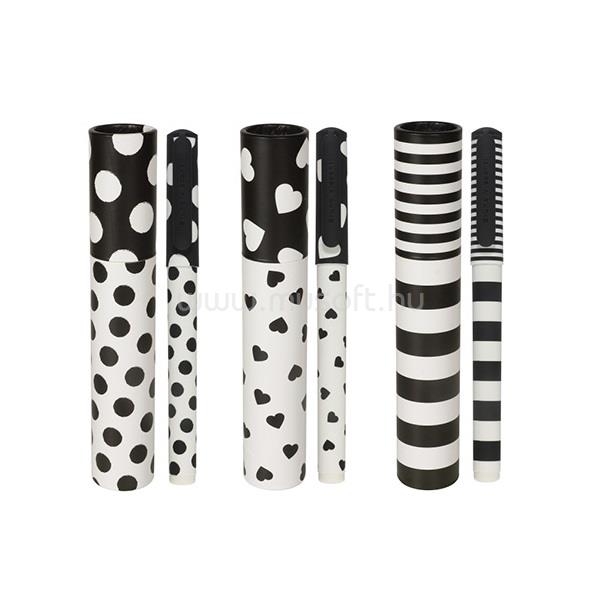 BRUNO VISCONTI Dreamwrite Flora Black&White 0,7 mm, kék golyóstoll