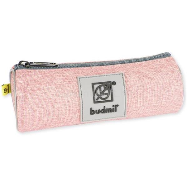 BUDMIL 10120077072 rózsaszín-szürke tolltartó
