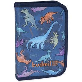 BUDMIL 10120082 egyrekeszes szürke-kék dínós tolltartó 10120082-010223-0000 small