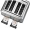 BUYDEEM DT640E 4 szeletes kenyérpirító (Stainless Stell) DT640E-SS/EU small