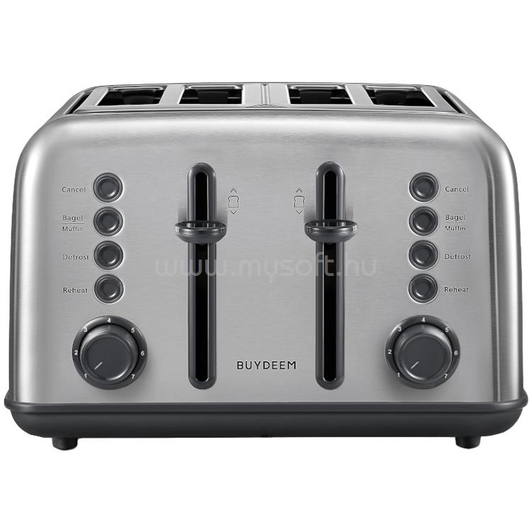 BUYDEEM DT640E 4 szeletes kenyérpirító (Stainless Stell)