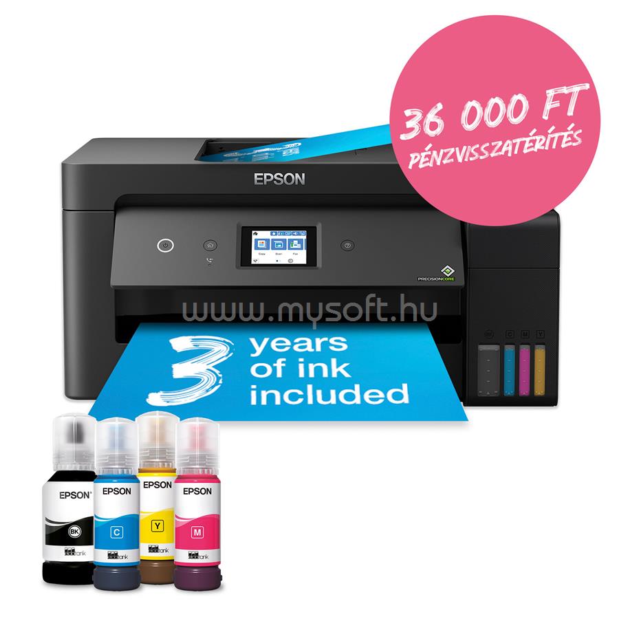 EPSON EcoTank L14150 színes multifunkciós tintasugaras tintatartályos nyomtató (6200/5200 oldalra elegendő tintával)
