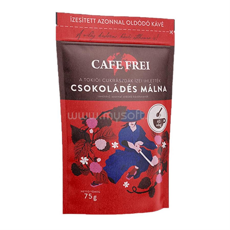 CAFE FREI Kávé instant, 75g, Csokoládés málna