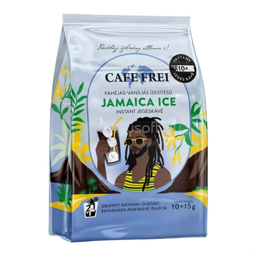 CAFE FREI Kávé instant jeges, 10 x 17g, 2in1 Jamaica ice fahéjas-vaníliás