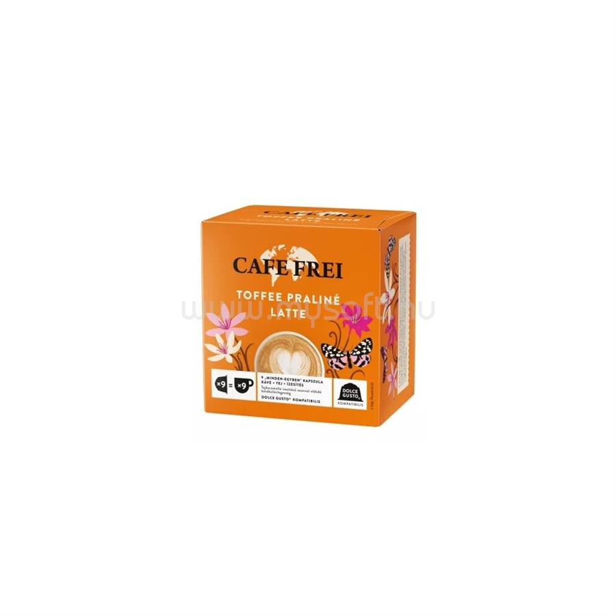 CAFE FREI Kávékapszula, Dolce Gusto kompatibilis,  Toffee Praliné Latte 9db kapszula
