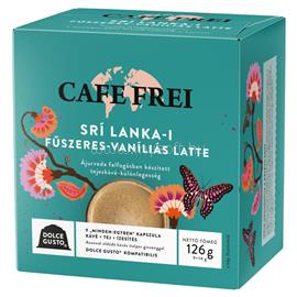 CAFE FREI Kávékapszula, Dolce Gusto kompatibilis, Srí Lanka-i fűszeres-vaníliás latte 9db kapszula CAFE_FREI_67888 small