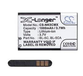 CAMERON SINO Nokia 130 (2017) / 105 (2017) / 150 (2017) CAMERON SINO akku 1000mAh LI-ION BL-5C/BR-5C/BL-5CB kompatibilis CS-NK5CMX small
