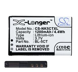 CAMERON SINO Nokia C3-01.5 Touch and Type / C5-00.2 / C3-01 Touch and Type CAMERON SINO akku 1200mAh LI-ION BL-5CT kompatibilis CS-NK5CTXL small